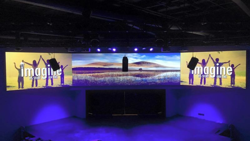 Projection Screen for Church
