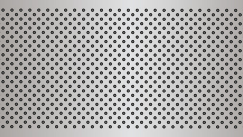 Projector screen perforation