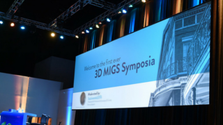 Écran 3D de présentation d’images critiques pour une conférence d’ophtalmologie