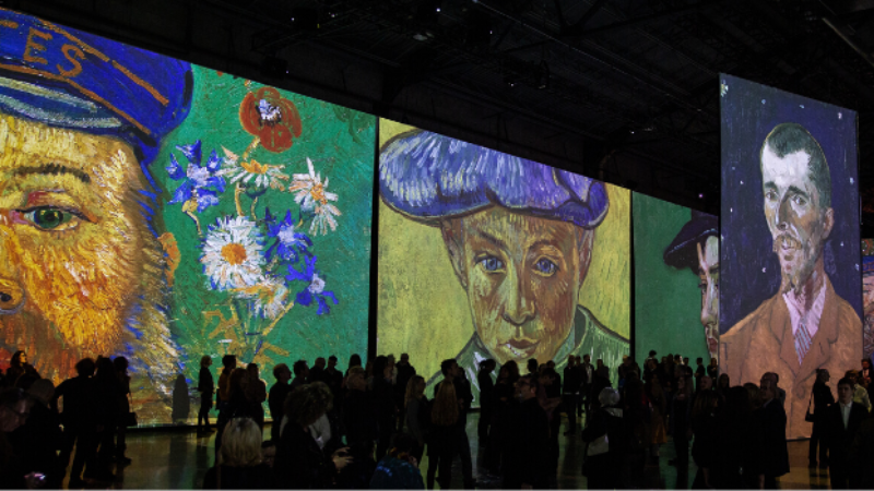 Immersive projection screens